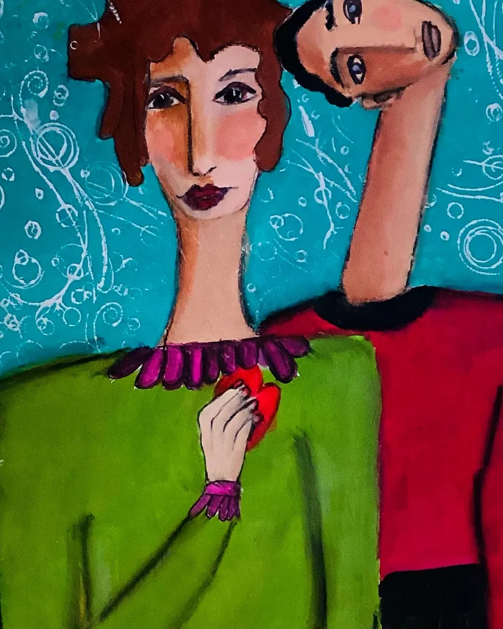 Abstract Couple Portrait