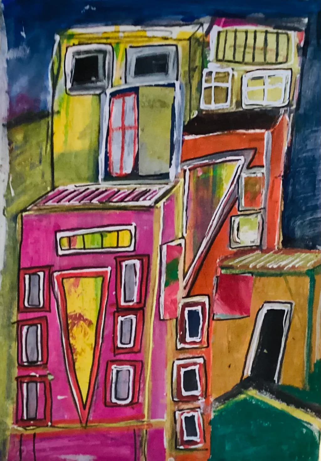 Color Block Buildings