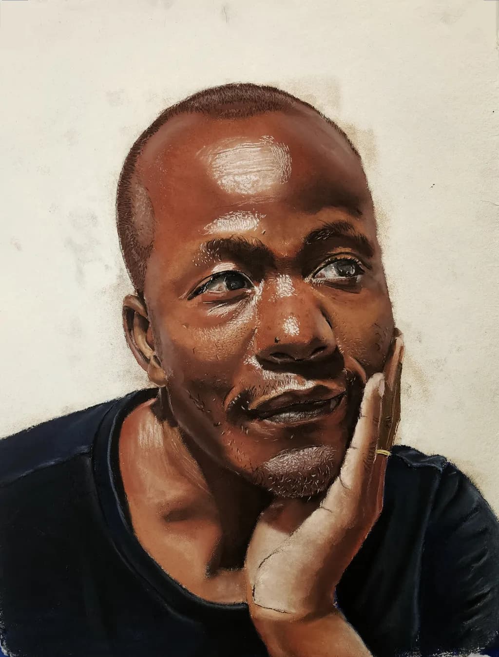 Contemplative Gaze: A Portrait of Reflection and Depth