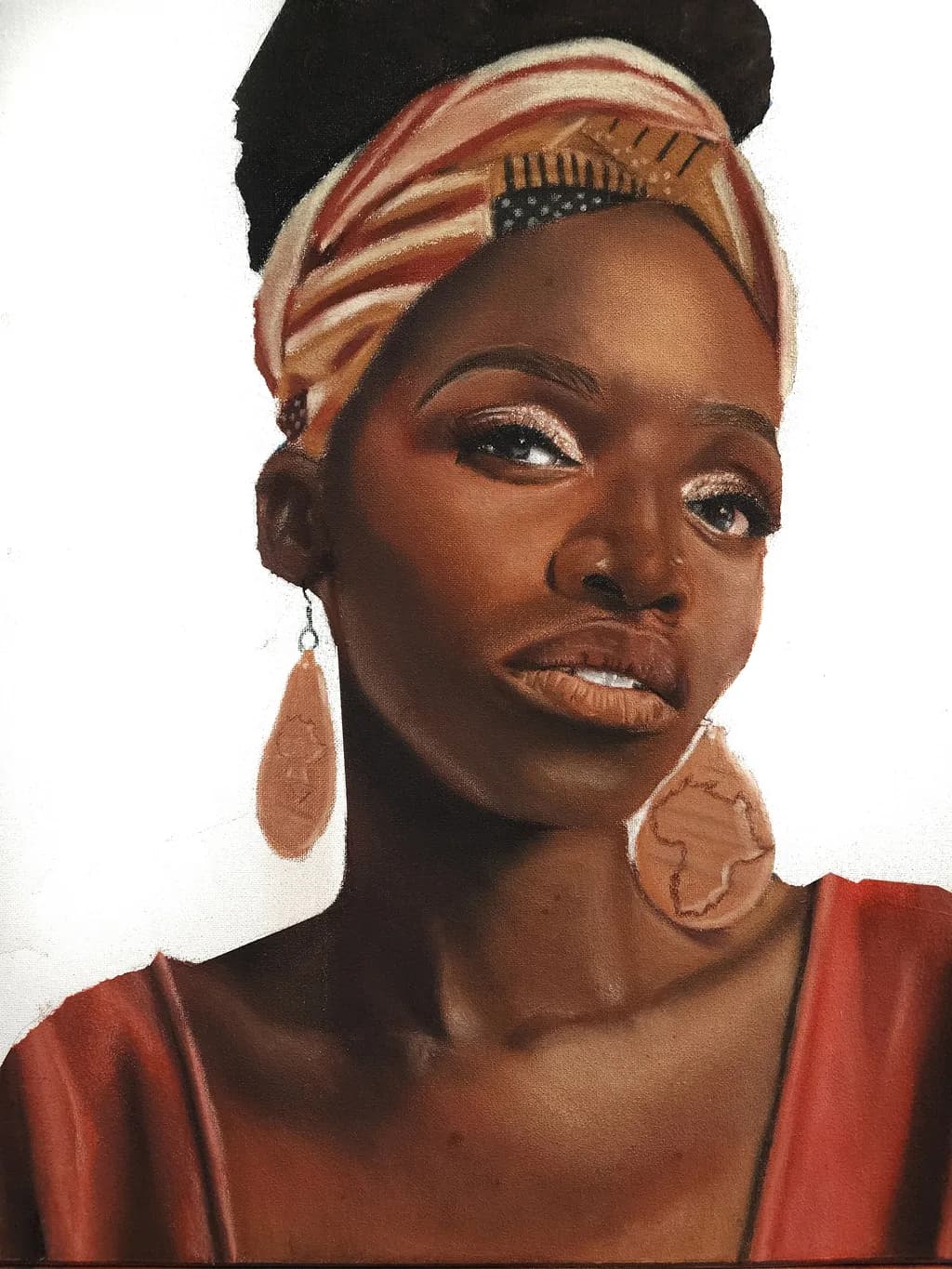 Radiant Elegance: A Portrait of Strength and Heritage