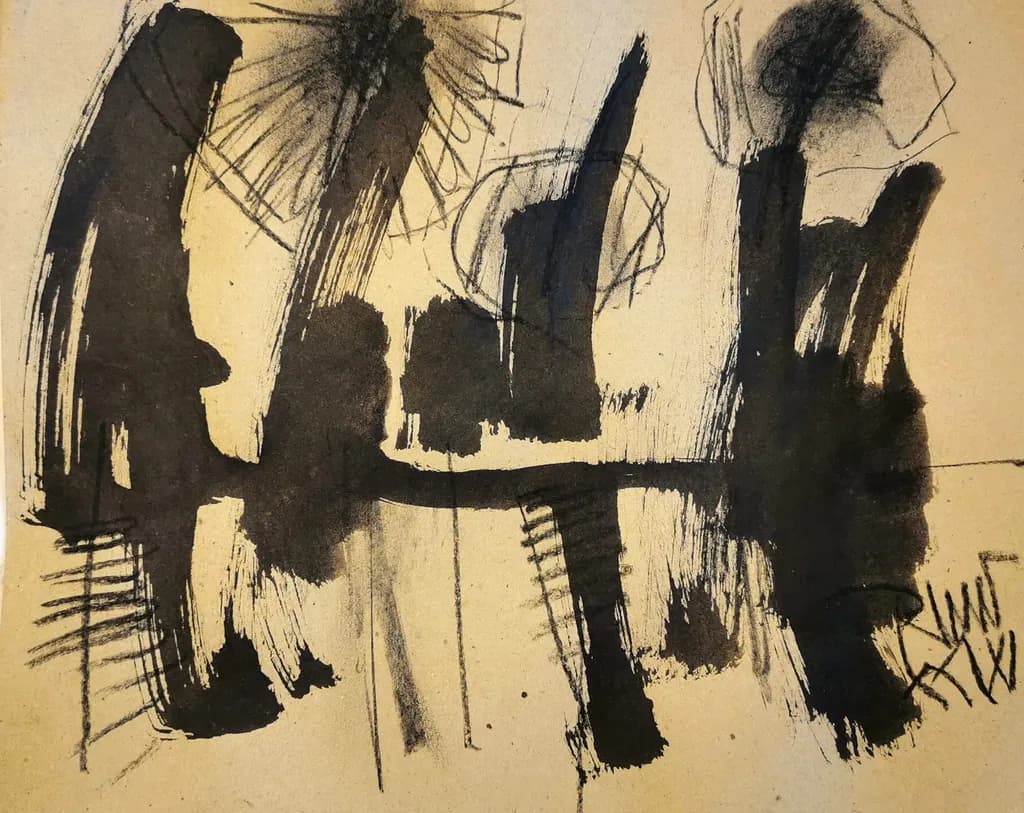 Monochrome Gestures: An Abstract Exploration of Texture and Expression
