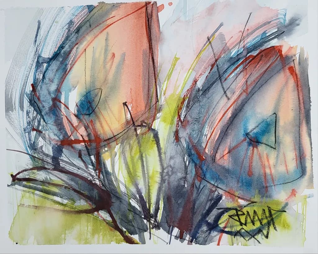 Whispers of Color: An Abstract Journey Through Emotion and Form