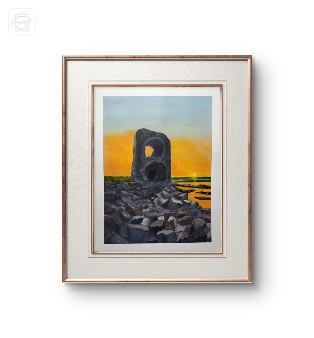Whispers of Time: A Sunset Over Ancient Ruins