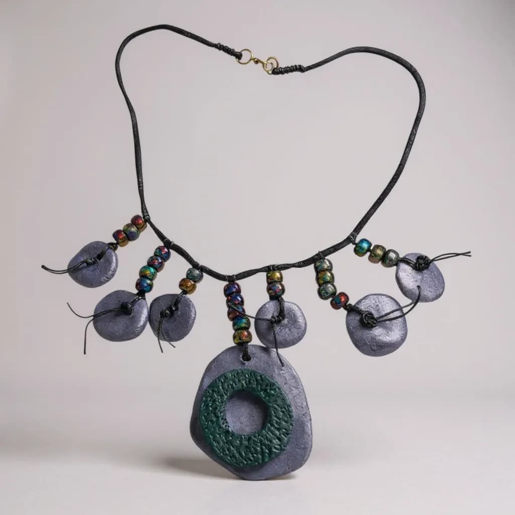Whimsical Harmony: A Playful Dance of Color and Texture in Handmade Jewelry