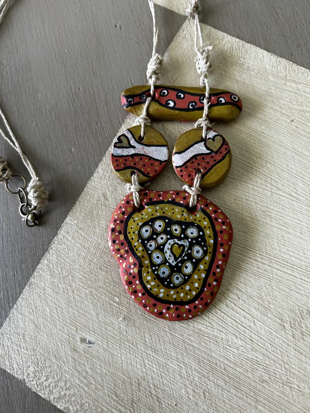 Whimsical Harmony: A Playful Dance of Color and Shape in Handcrafted Artistry