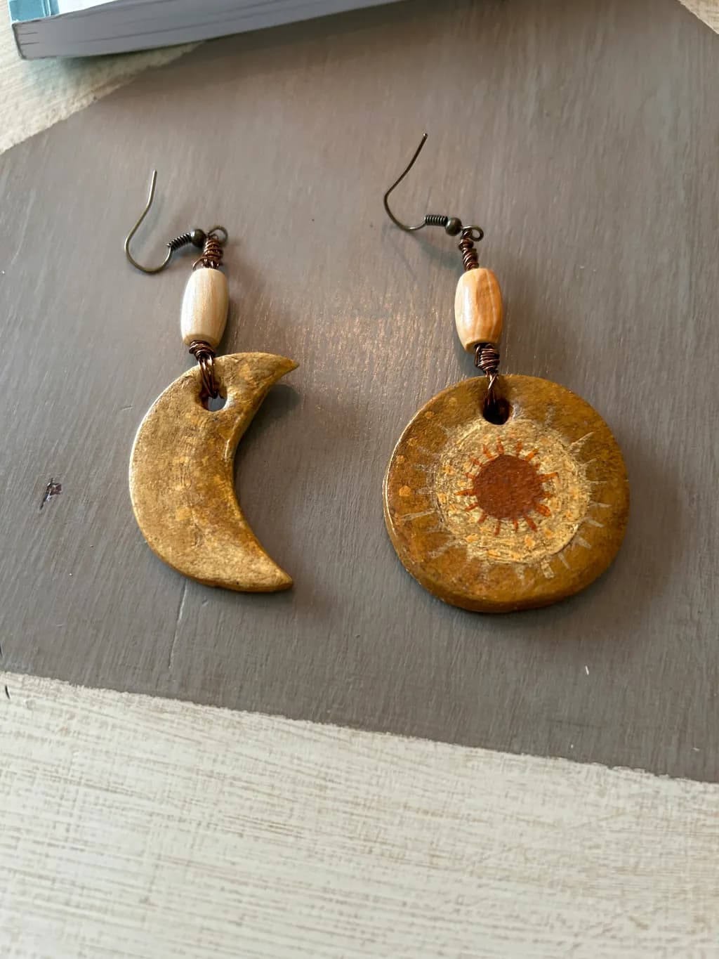 Celestial Harmony: Moon and Sun Earrings for Cosmic Vibes