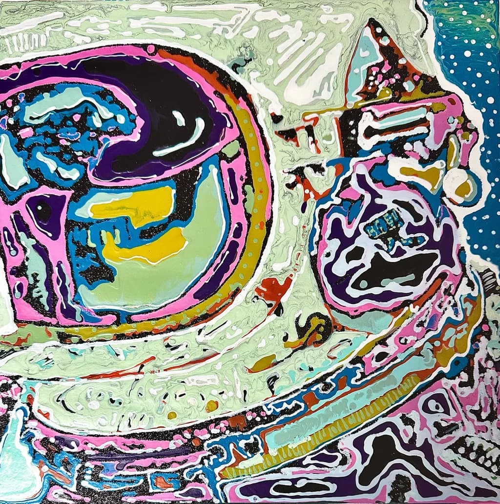 Vibrant Whirl: A Journey Through Color and Form