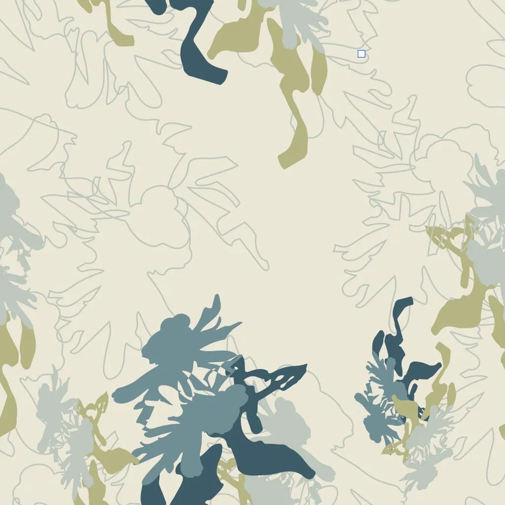 Whispers of Nature: An Abstract Floral Dance in Soft Hues