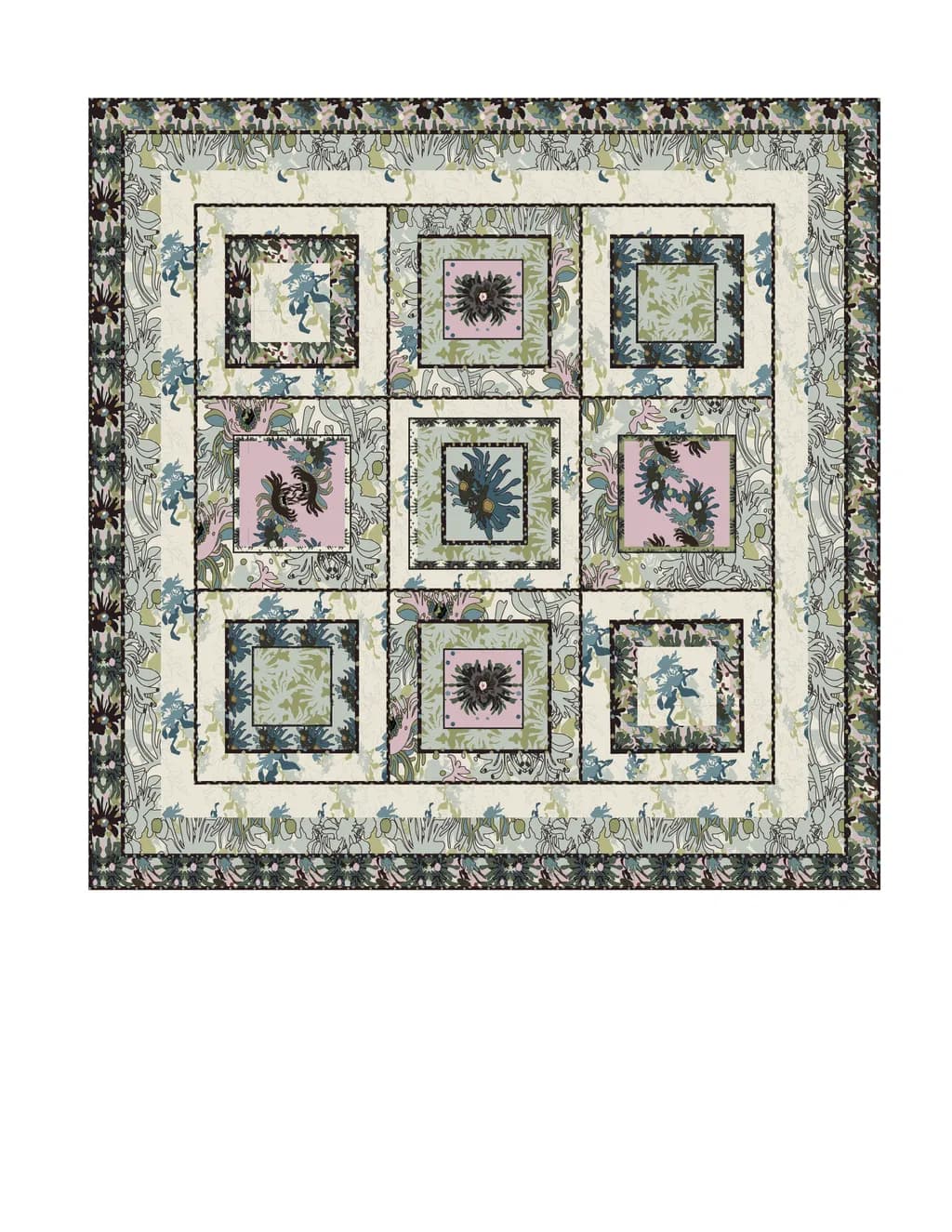 Whimsical Garden: A Tapestry of Nature's Patterns and Colors