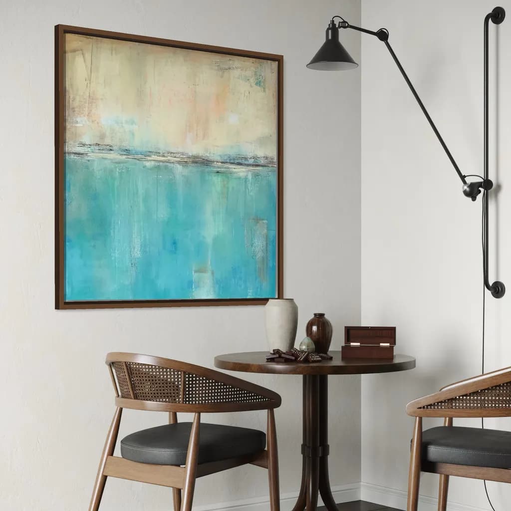 Serene Waterscape: A Contemporary Embrace of Tranquility in Modern Artistry