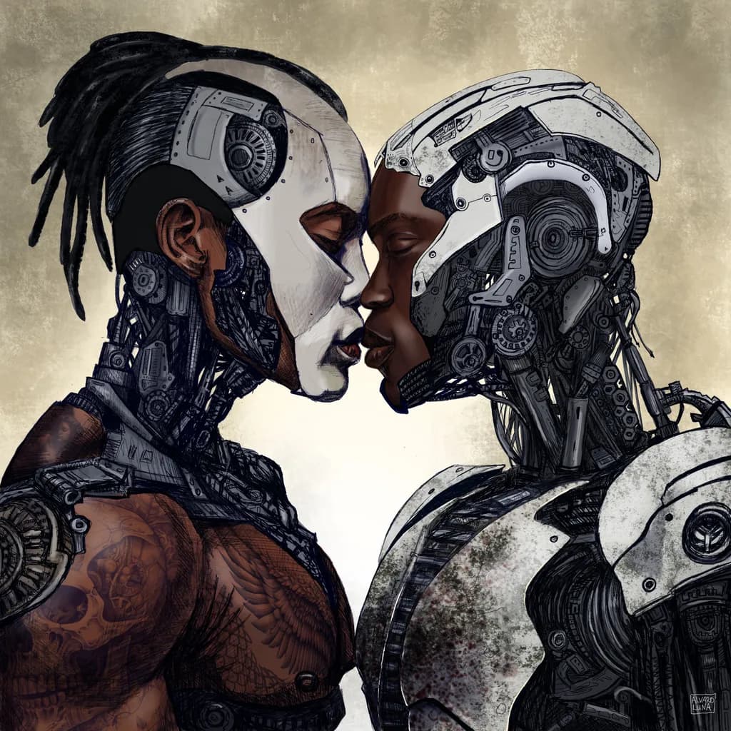 Eternal Connection: The Kiss of Humanity and Machine