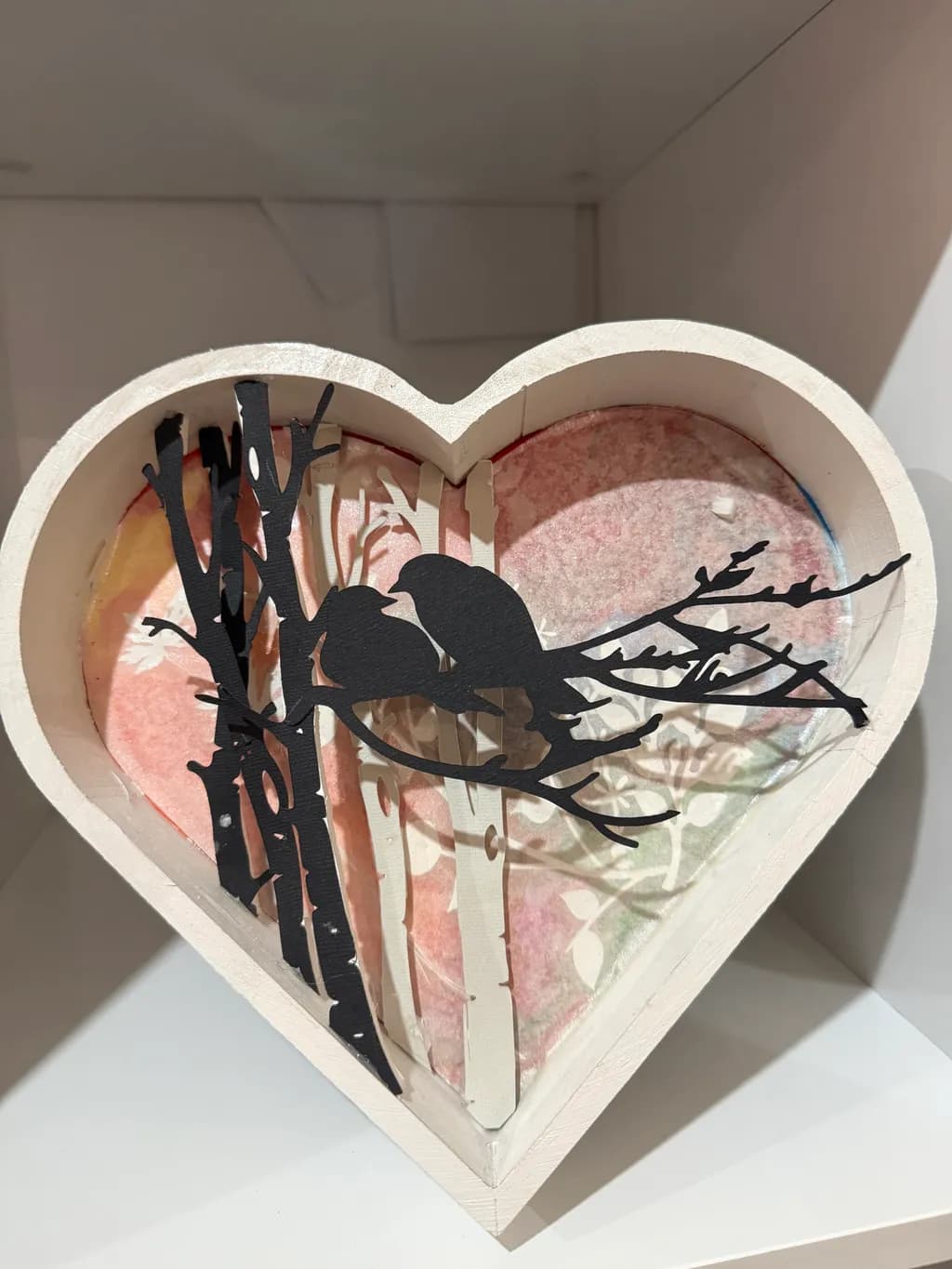 Whispers of Love: A Heartfelt Embrace of Nature's Shadows and Songbirds