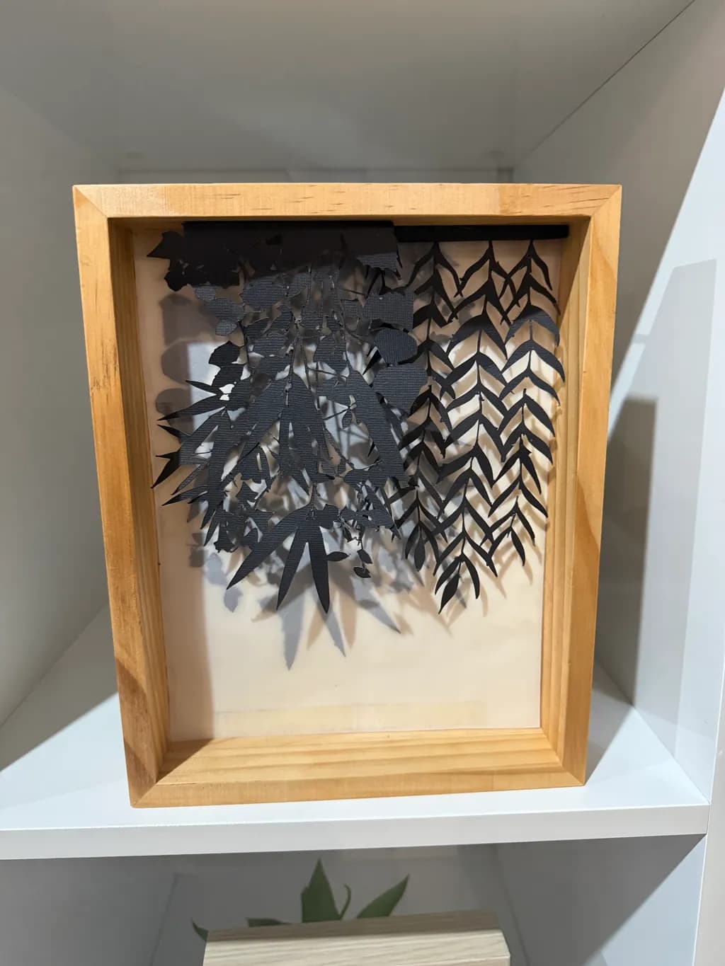 Whispers of Nature: Intricate Shadow Play in Black Paper Art
