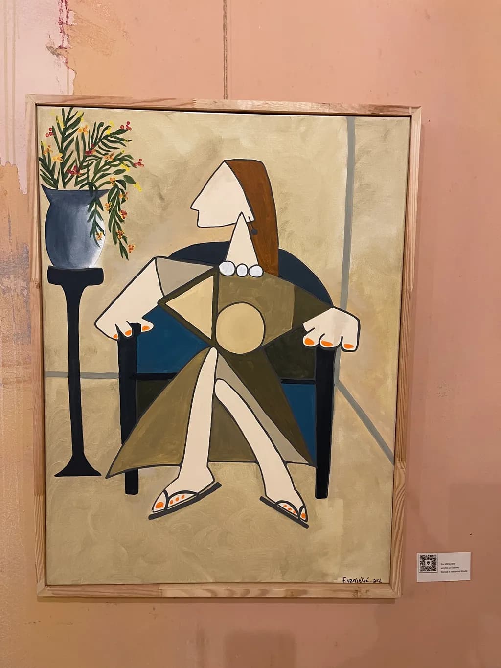 Modern Elegance: An Abstract Portrait of Serenity and Expression