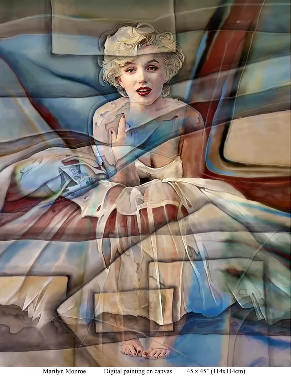 Whispers of Vintage Glamour: An Abstract Portrait of Timeless Elegance