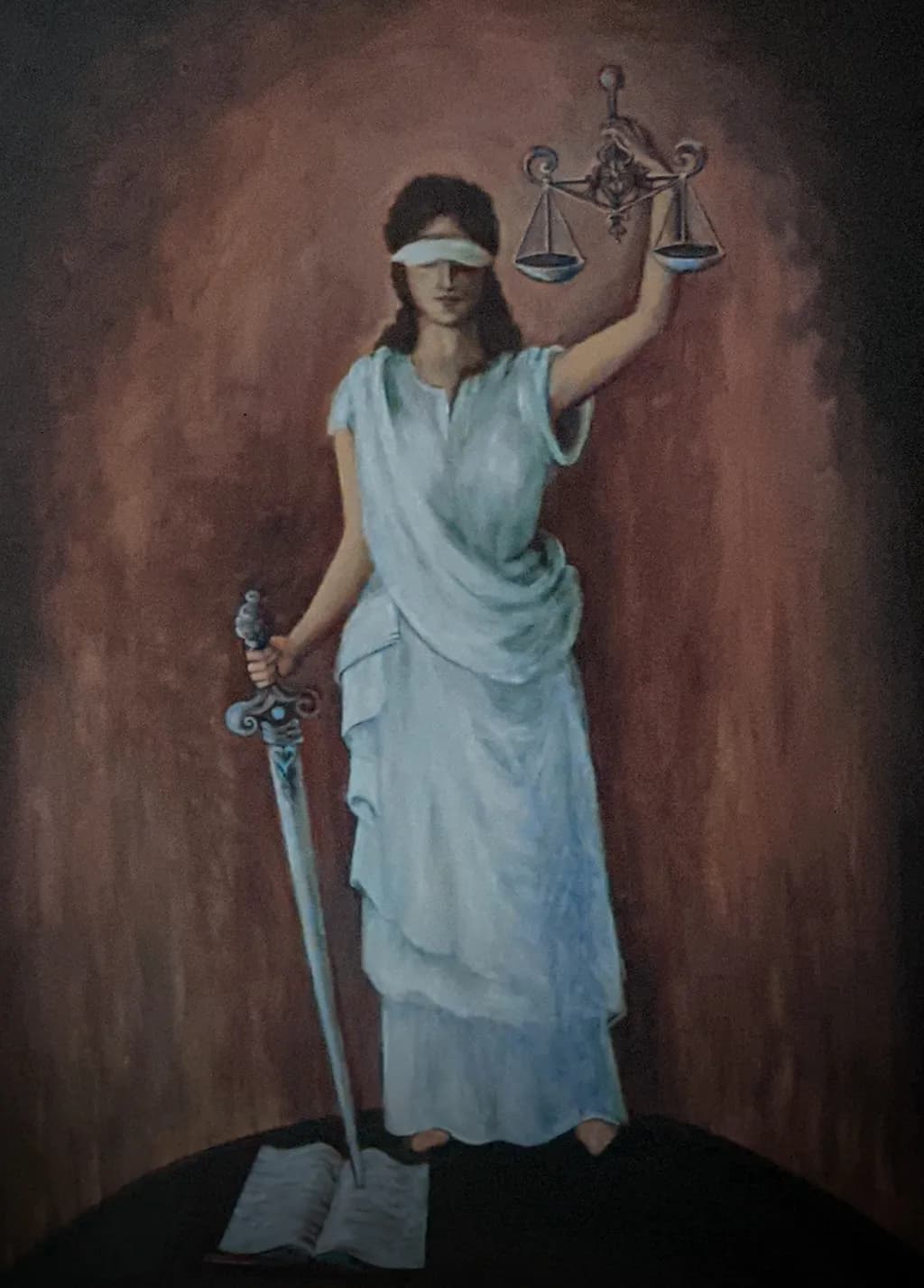 Justice Unveiled: The Blindfolded Guardian of Truth and Authority