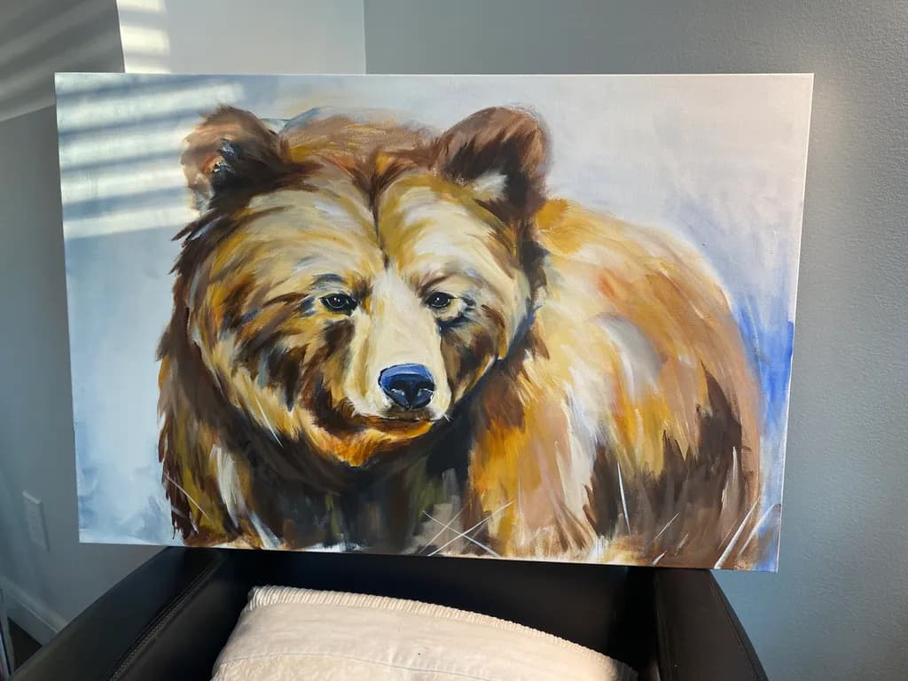 Majestic Grizzly: A Bold Encounter with Nature's Spirit