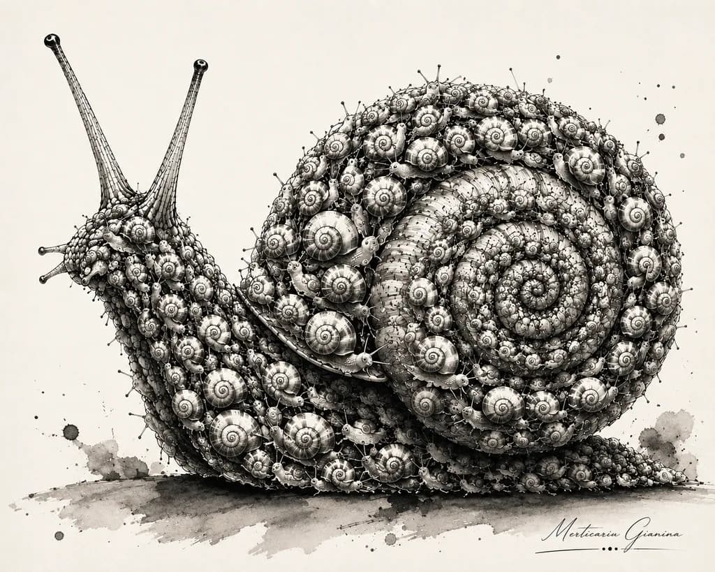 Snail Spiral Cluster