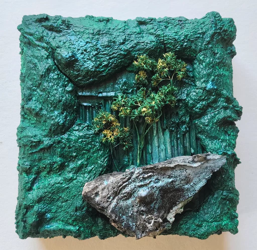 Emerald Echoes: A Textured Journey Through Nature's Embrace