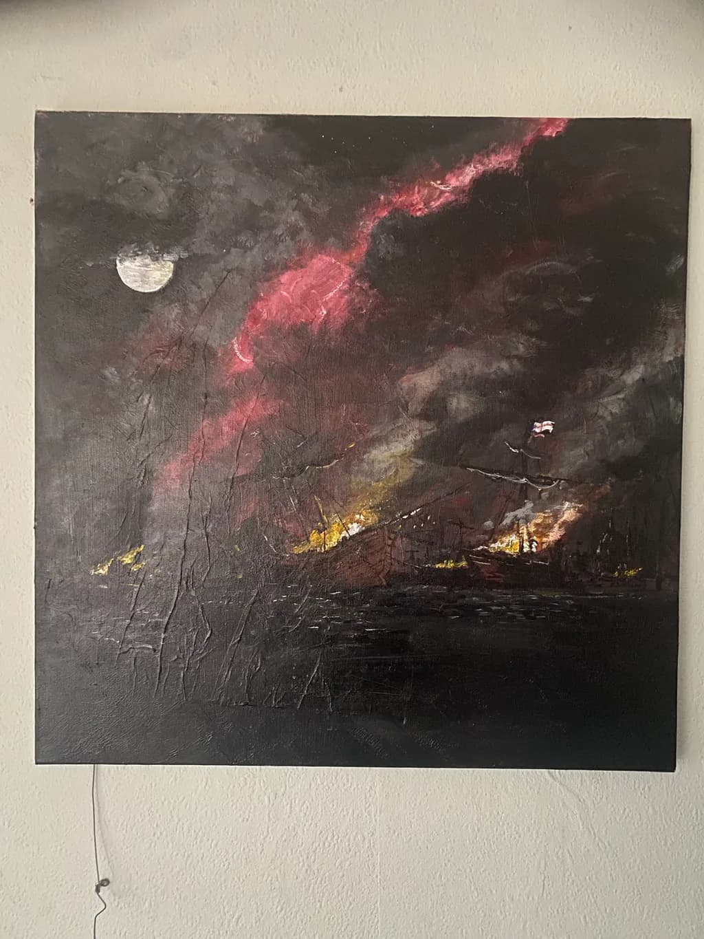 Ethereal Nightfall: A Dance of Flames and Shadows