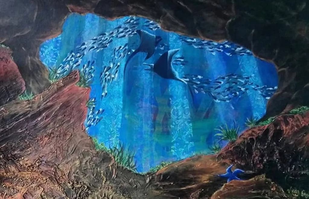 Underwater Cave Ocean