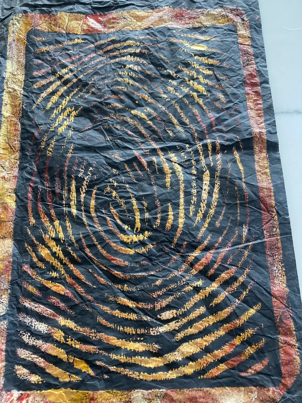 Textured Spiral Rug
