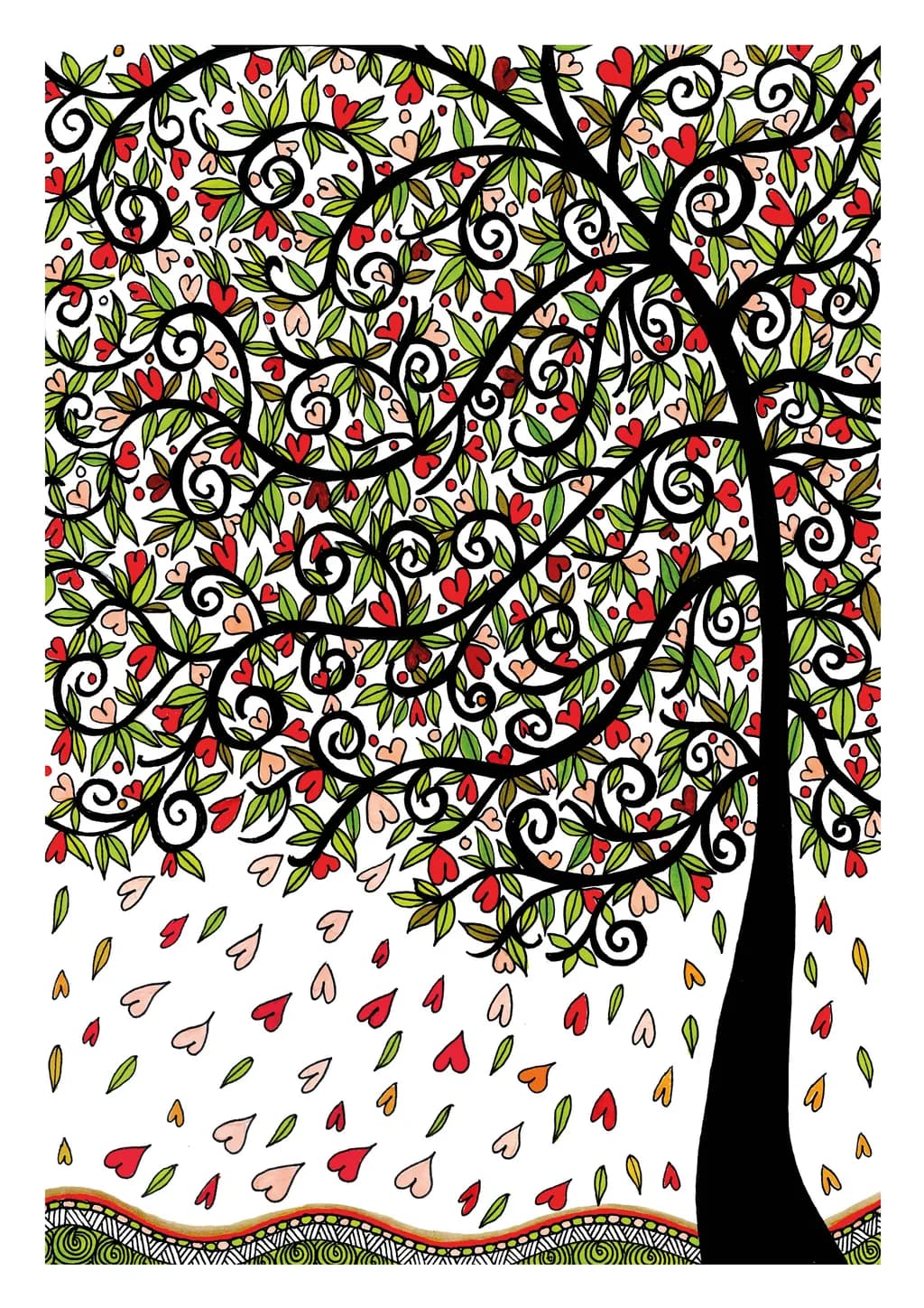 Whispers of Love: A Heartfelt Tree of Life in Bloom