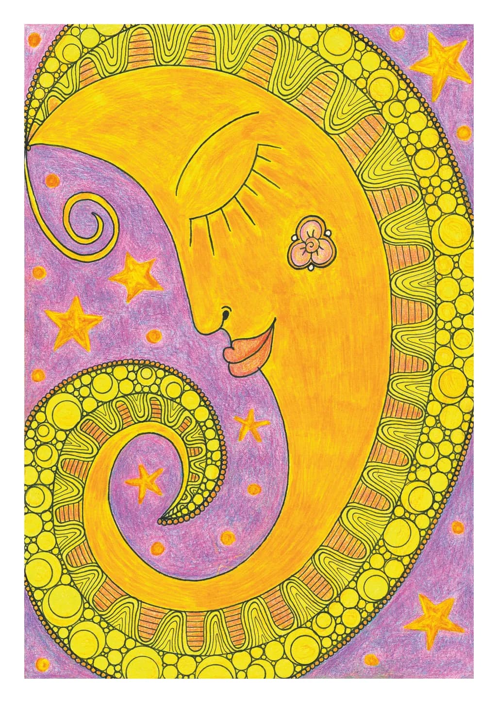 Celestial Dreams: A Whimsical Journey Through Stars and Swirls