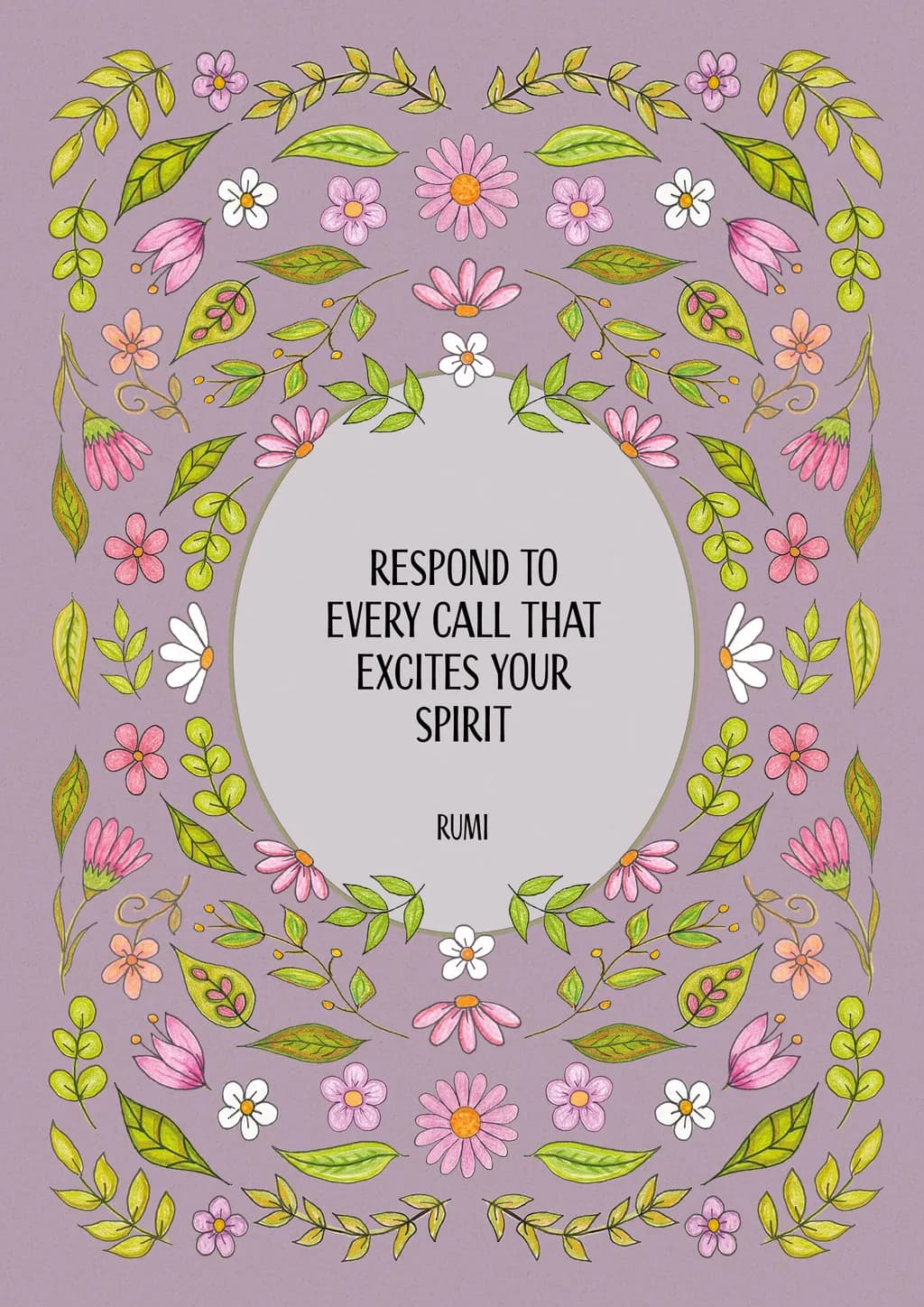 Whispers of Nature: A Floral Ode to Rumi's Spirit