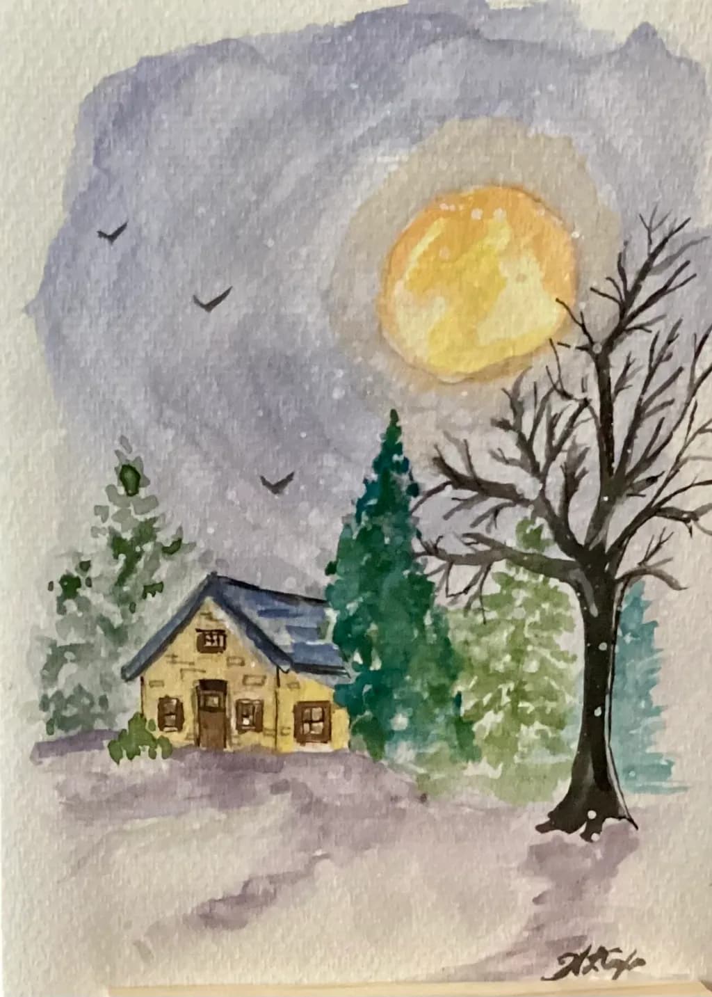 Moonlit Cabin Retreat