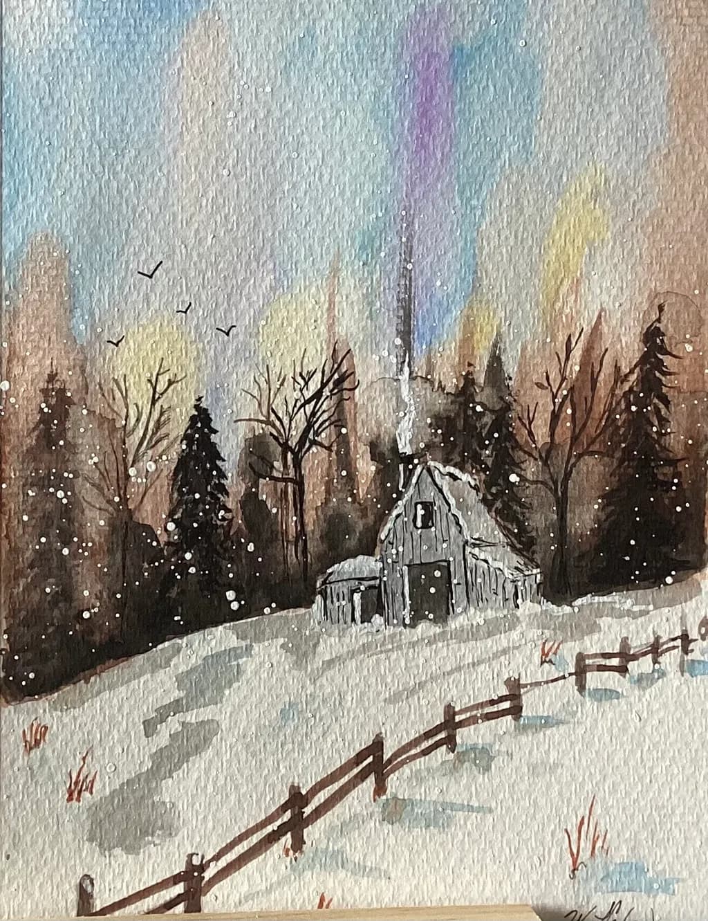 Snowy Cabin Retreat