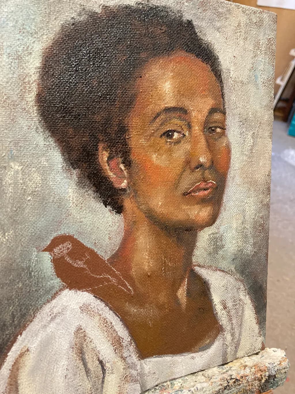 Portrait with Bird