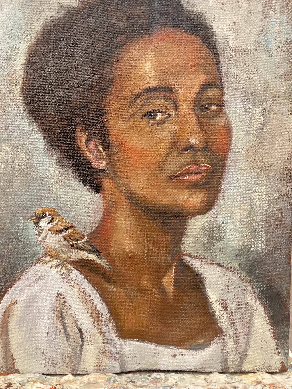 Portrait with Sparrow