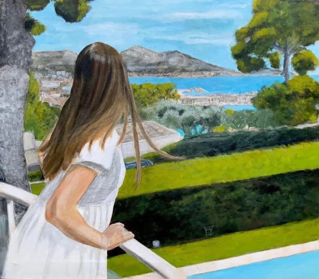 Girl Overlooking Bay