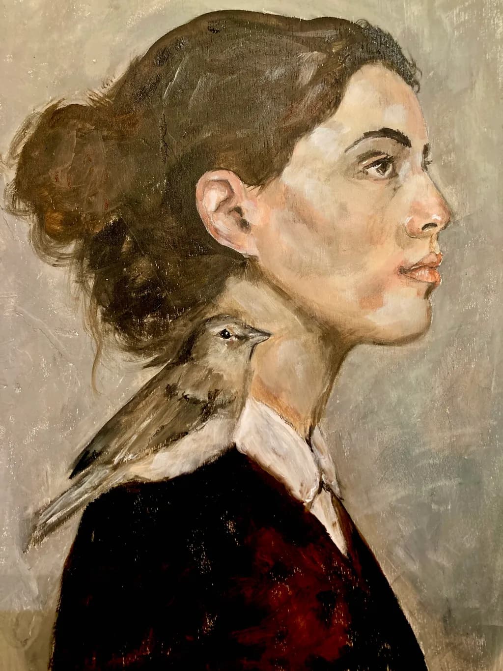 Woman with Bird