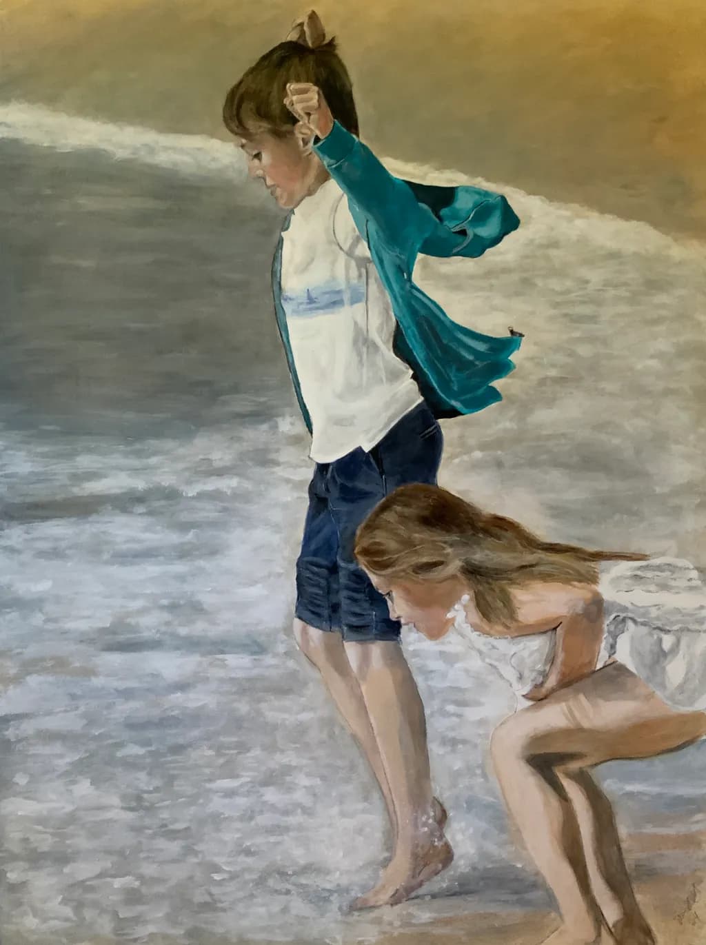 Whispers of the Shore: A Joyful Dance with the Waves