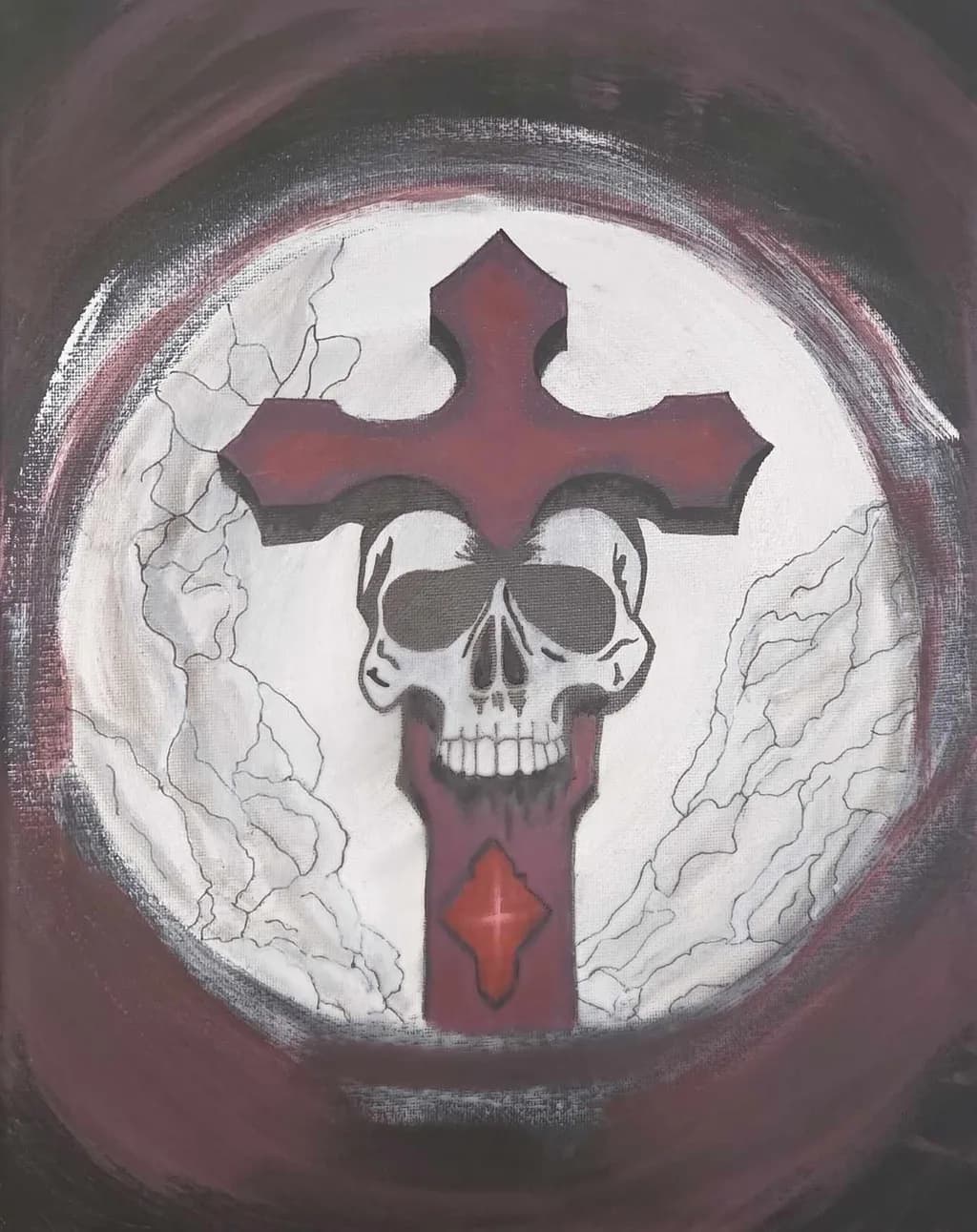 "Skull and Cross: A Dance of Life and Death"