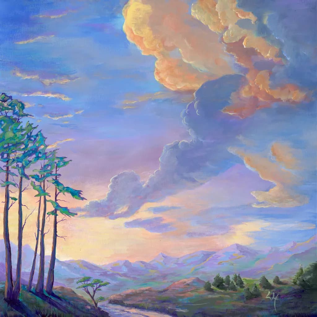 Mountain River Landscape