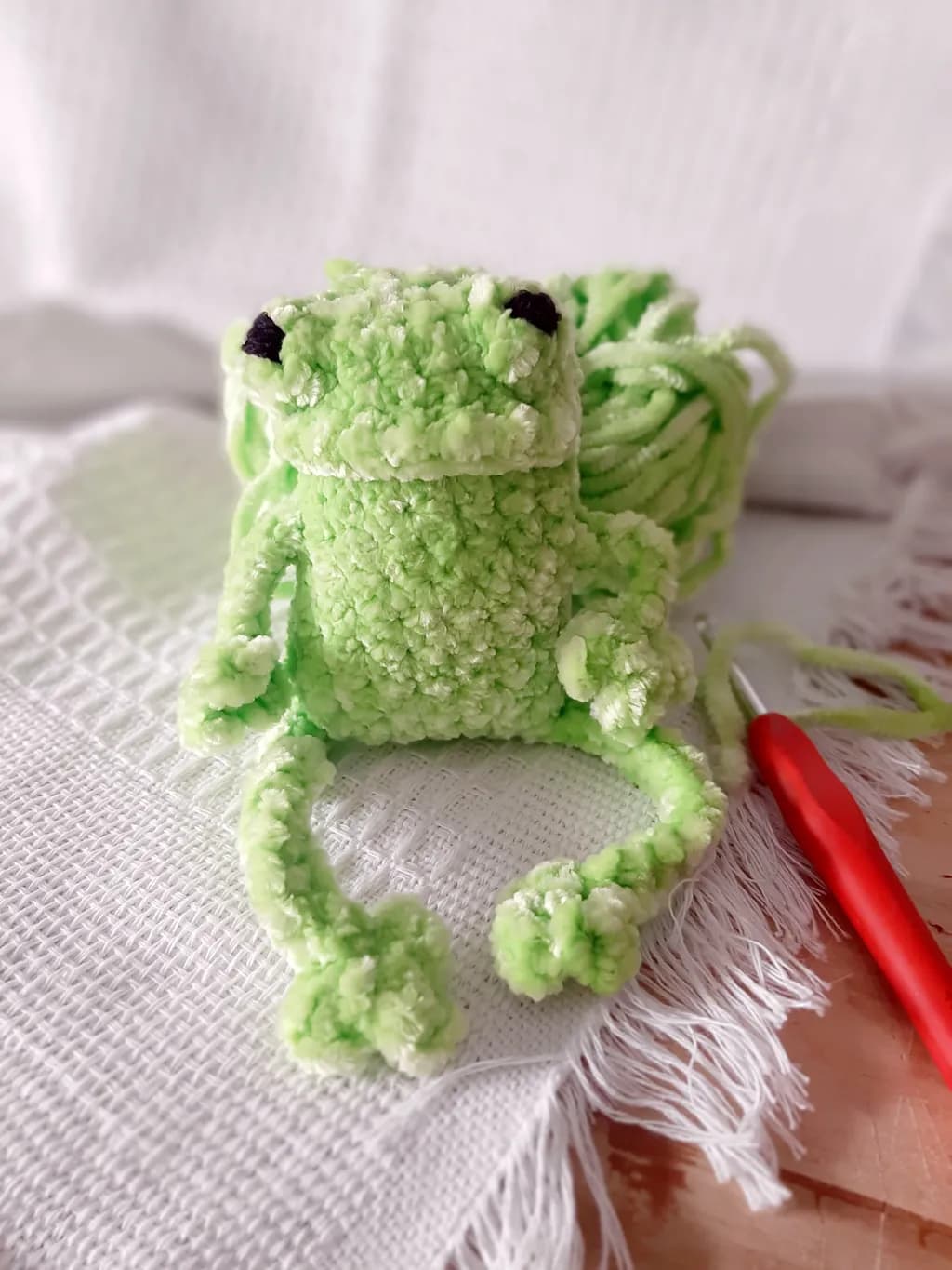 Crochet Green Frog: A Soft Handmade Delight for Nature Lovers