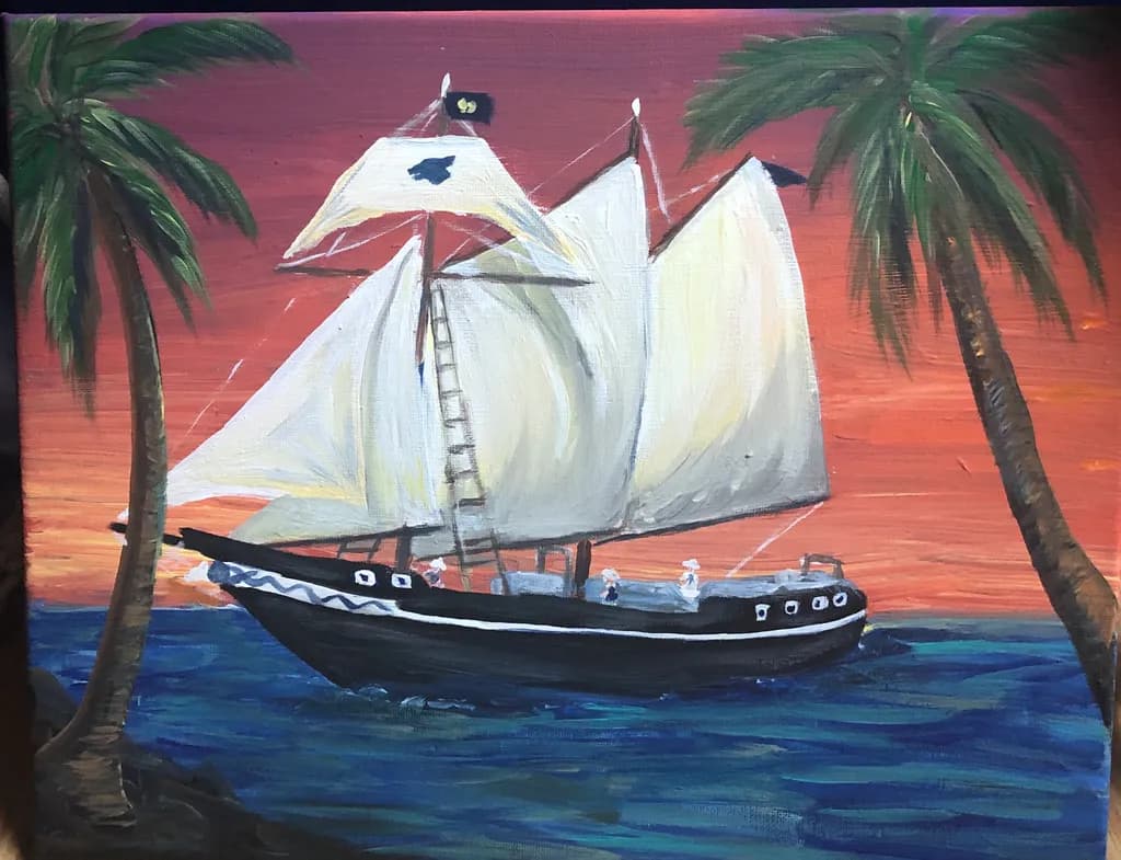 Sailing into Sunset: A Tropical Voyage on Calm Waters