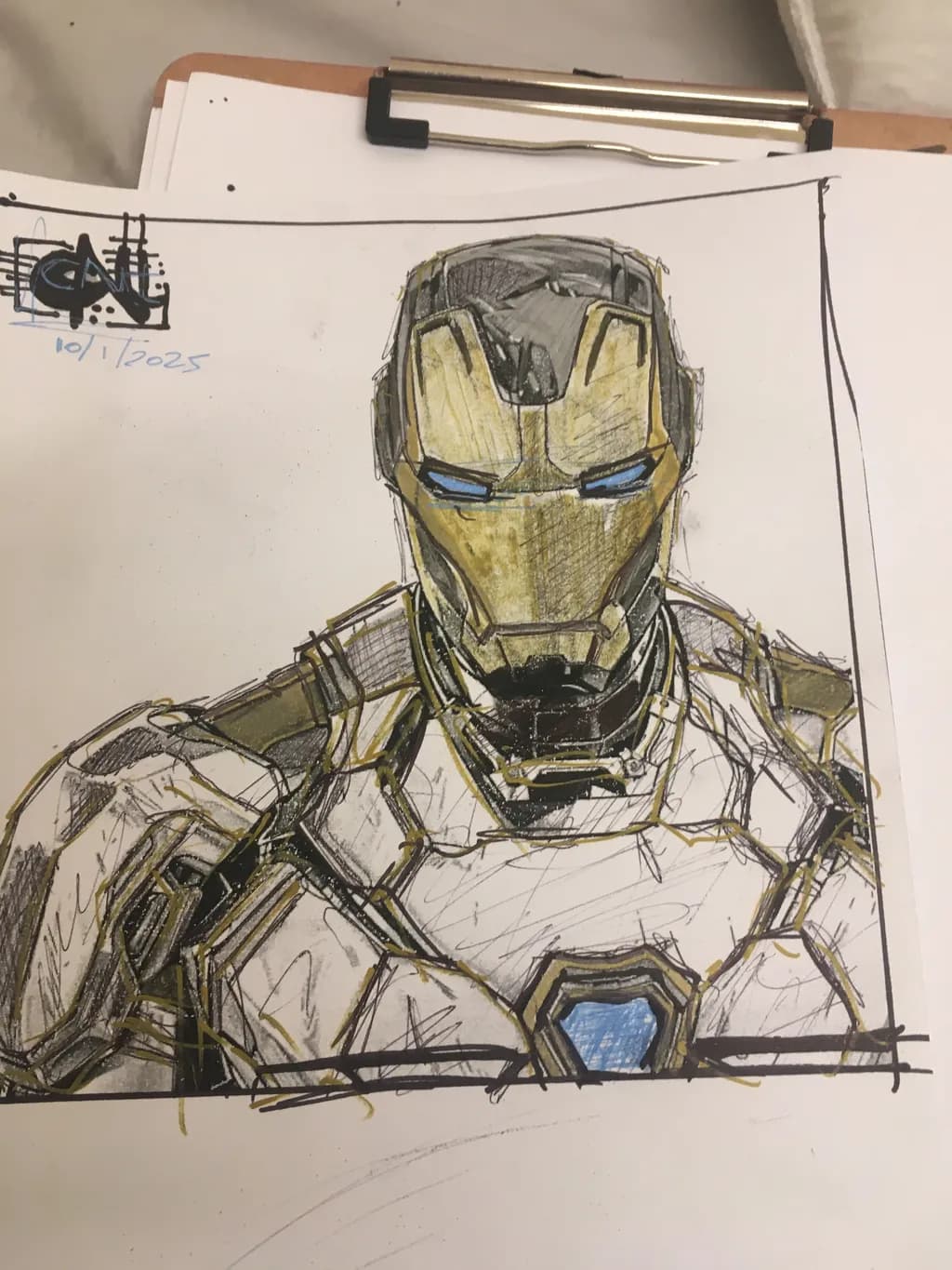 Ironclad Vision: A Bold Tribute to the Armored Avenger