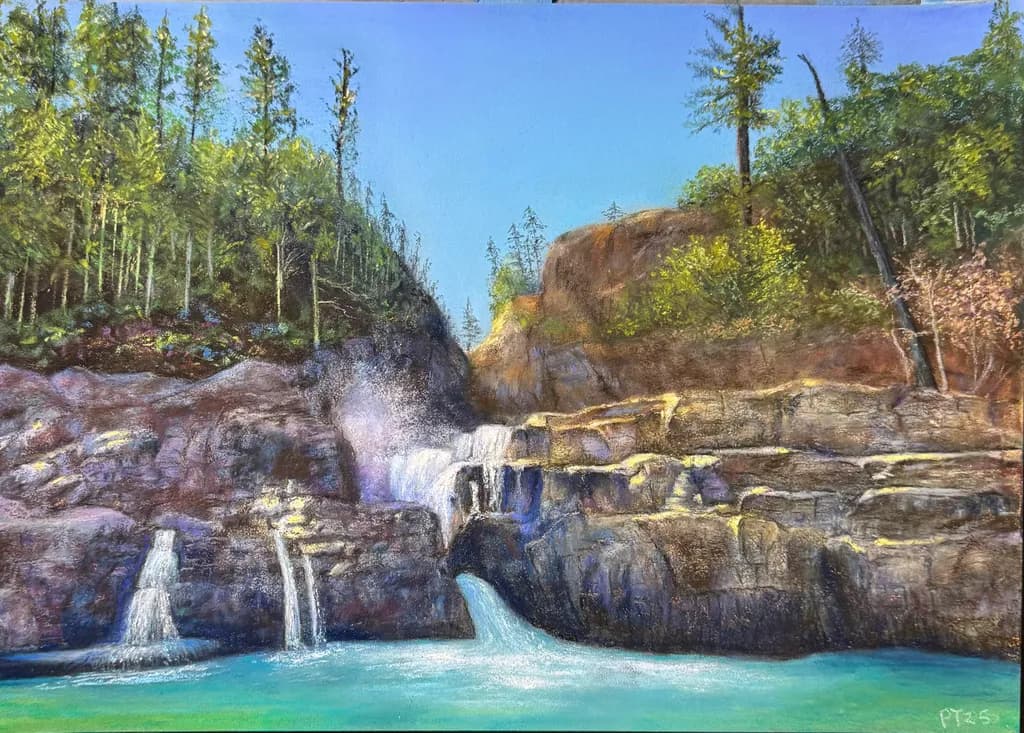 Whispers of the Waterfall: A Serene Landscape Escape