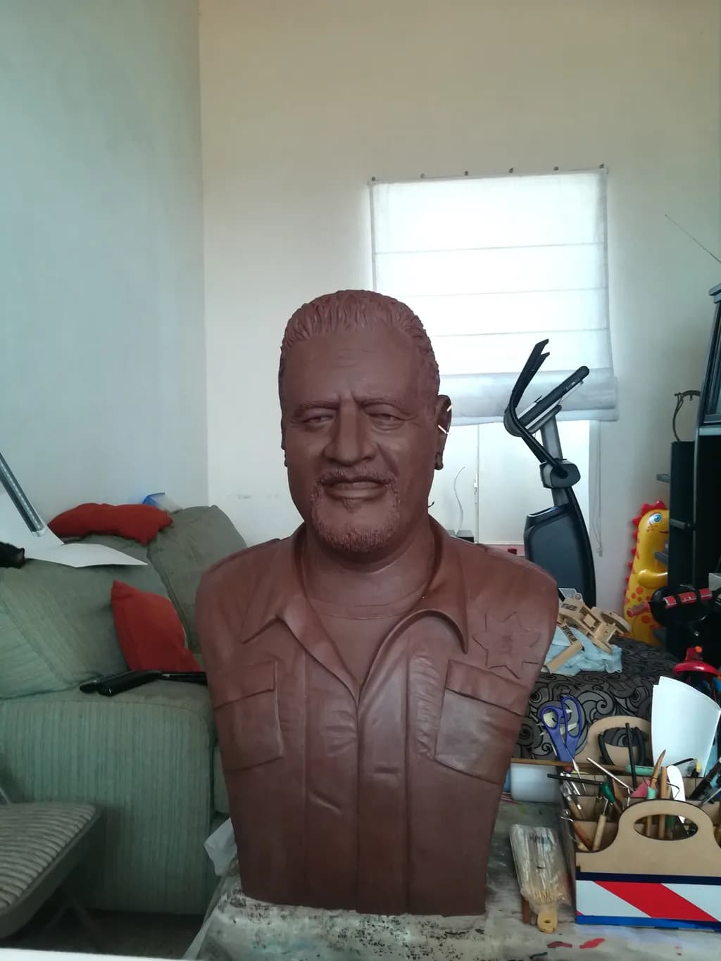 Resilient Spirit: A Clay Tribute to Strength and Character