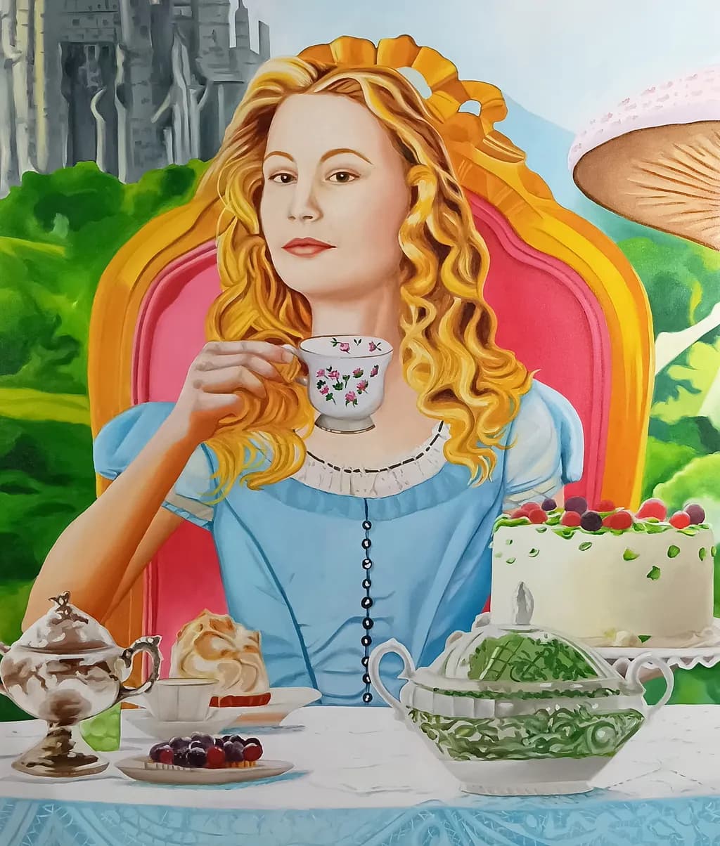 Alicia at Tea