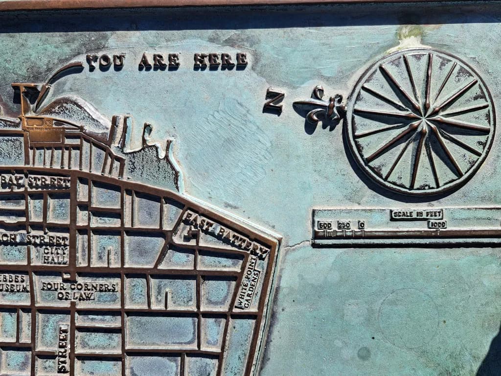 Navigating the Past: A Bronze Map of Discovery and Direction