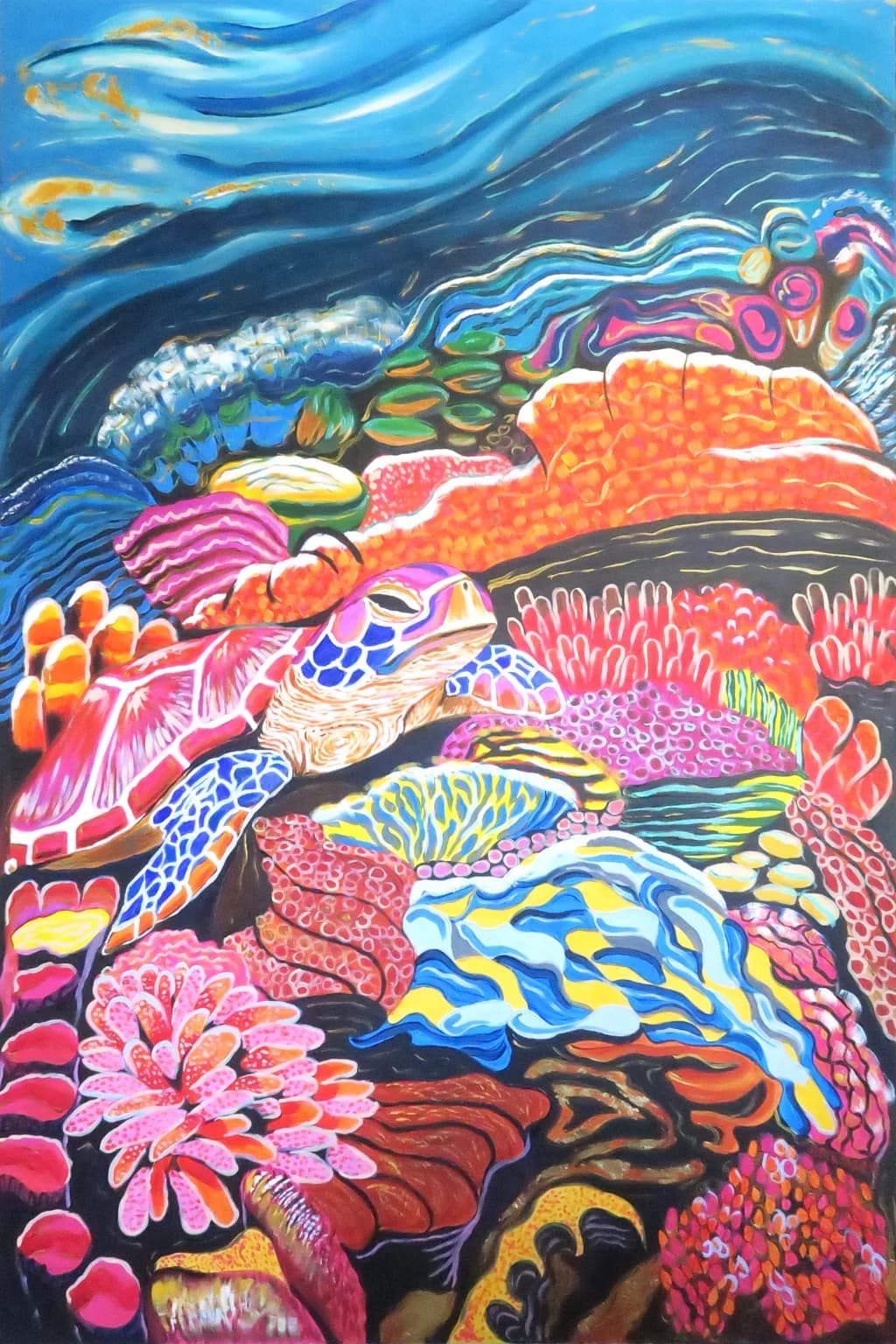 Vibrant Underwater Symphony: A Colorful Coral Reef Exploration