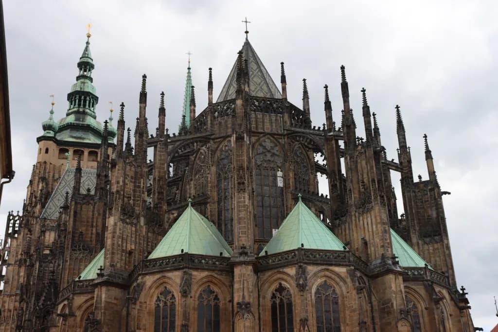 Gothic Majesty: The St. Vitus Cathedral in Prague's Historic Skyline