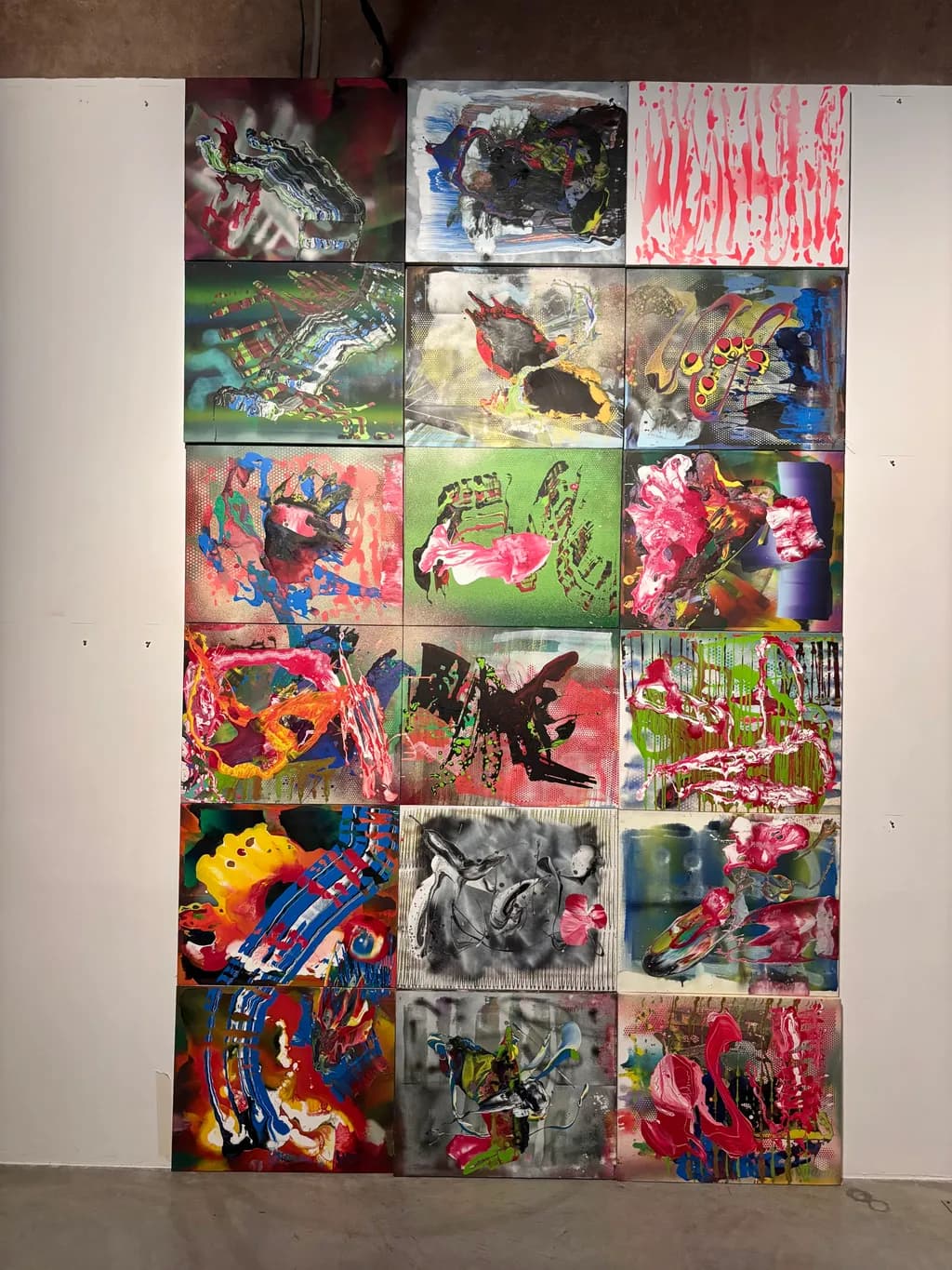 Vibrant Expressions: A Modern Collage of Abstract Color Play