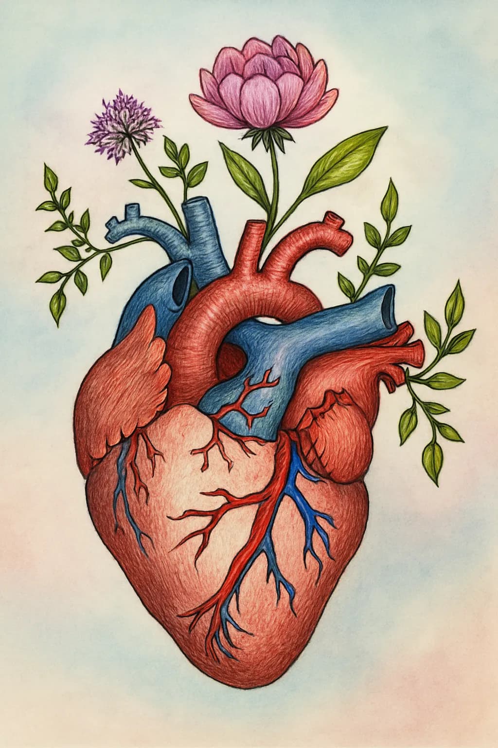Heartfelt Harmony: A Vivid Fusion of Nature and Emotion