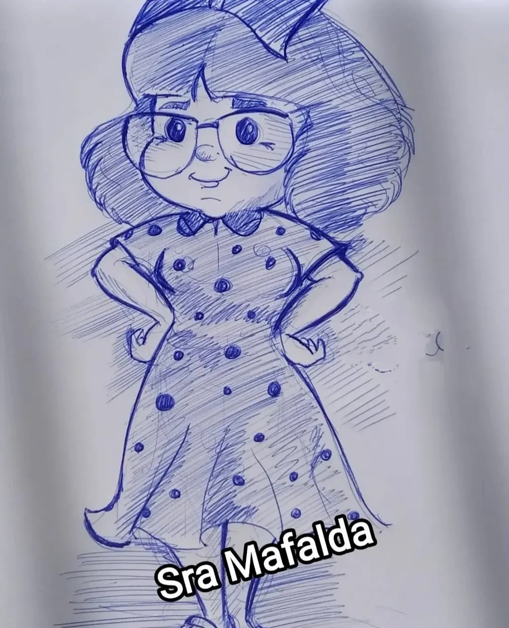 Charming Whimsy: The Playful Spirit of Sra. Mafalda in Polka Dots